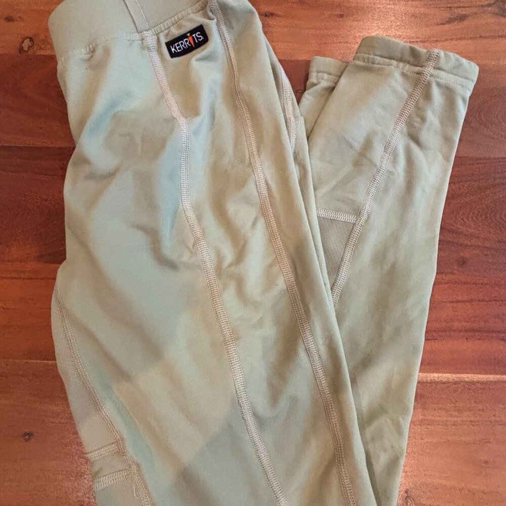 Kerrits Women's Large Beige Stash Pocket Riding Breeches Pants - Picture 2 of 11